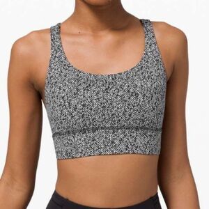 Lululemon Energy Bra Long Line in Scattered Herringbone size 6